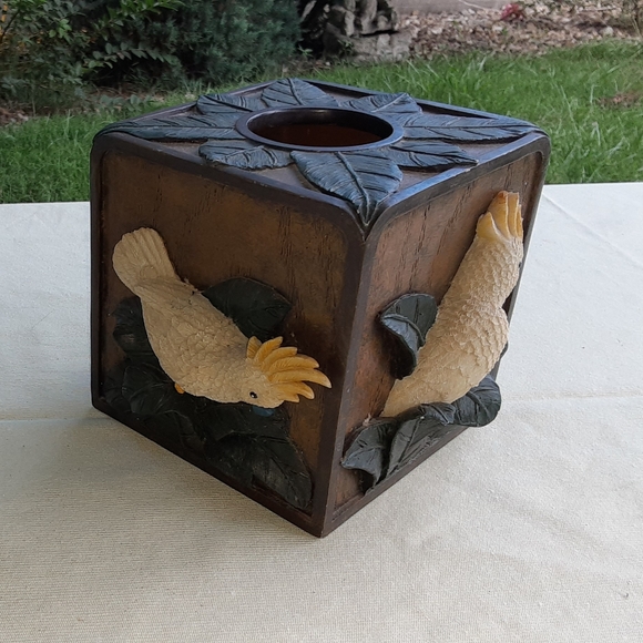 3 piece palm tree/ parrot bath set - Picture 3 of 5